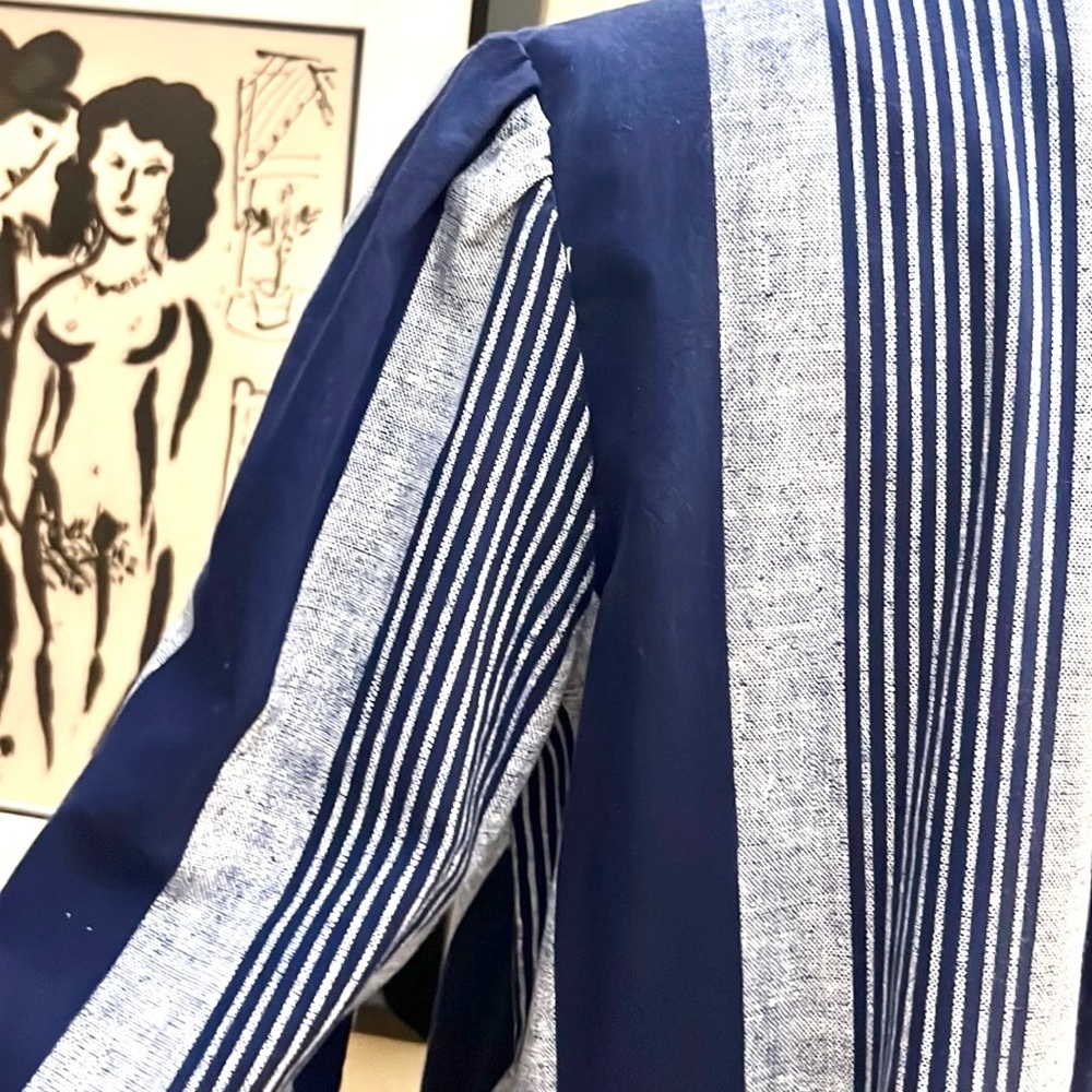 Paccini, YachtWear Conservative Blue Striped Dress,Excellent Condition,Size 14 - Picture 3 of 10